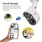 Security Camera Wireless Outdoor, Solar Wireless Security Camera With AI Human Detection, PIR Motion Detect, Night Vision Security Camera, 2-way Talk, With 2.4GHz Wi-Fi , Cloud Storage Service, Rechargeable Battery Included, Solar Panel Included