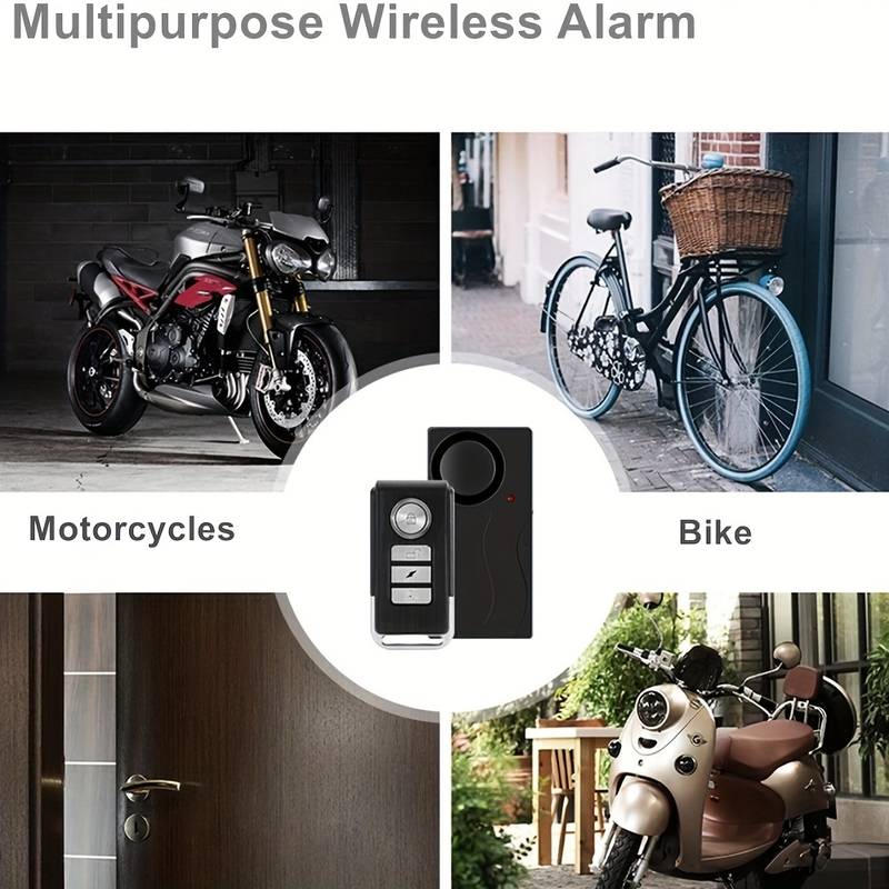 Wireless Vibration Alarm With Remote Control Anti-Theft Alarm