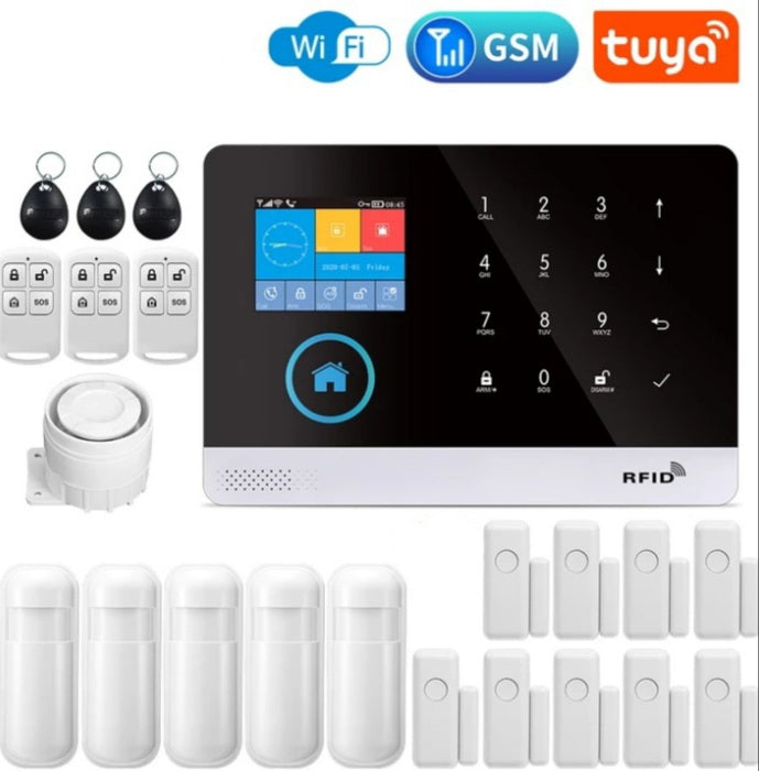 Smart Security Alarm System with 22 pieces for Businesses and Mansions